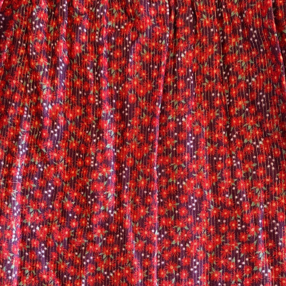 Cat & Jack Vibrant Red Floral Long Sleeve Dress - Picture 3 of 10